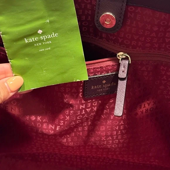 Kate Spade Bags | Xl plum Kate Spade Tote - Picture 4 of 12